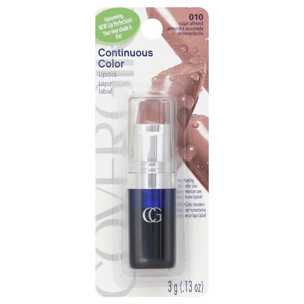 Covergirl Cover Girl Continuous Color Lipstick 010 Sugar Almond .13 oz